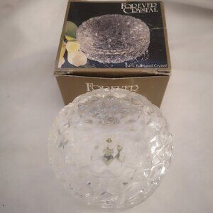 Vintage Forever Crystal Cachet/Trinket Box with 24% Full Lead Crystal